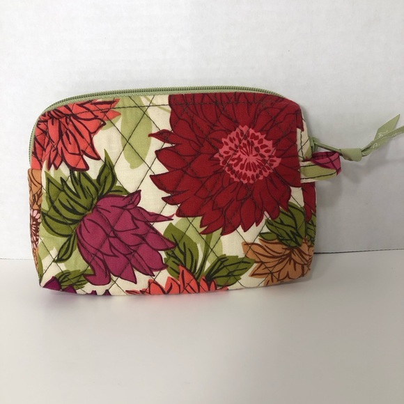 Vera Bradley Hello Dahlia! Pattern Makeup Bag retired pattern - Picture 2 of 4